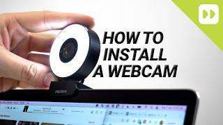 How to setup a webcam on a laptop