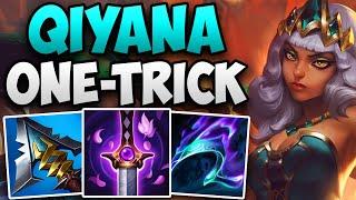 CHALLENGER QIYANA ONE-TRICK INSANE SOLO CARRY GAMEPLAY | CHALLENGER QIYANA MID GAMEPLAY | 14.12 S14