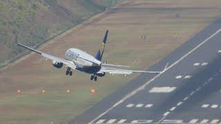 WOW RYANAIR Crosswind Landing at Madeira