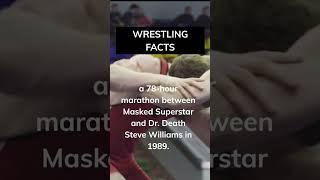 the longest ever pro wrestling match ever was... #shorts #dailyfacts #wrestlingfacts #subscribe #fyp