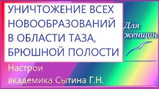 Уничтожение всех новообразований в области таза, брюшной полости Для женщин Сытин Г.Н.