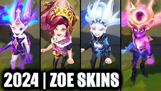 ALL ZOE SKINS SPOTLIGHT 2024 | League of Legends