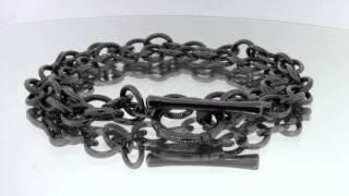 Double Cable Chain Bracelet Black Diamonds by Mander Jewelry