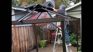 PurpleLeaf 10' x 12' Hardtop Gazebo Assembly