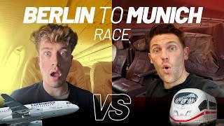 RACING from Berlin to Munich | Plane vs Train: InterCity Express & Lufthansa