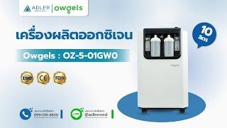 เครื่องผลิตออกซิเจน 10 ลิตร Owgels รุ่น OZ-5-01GW0