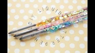 DIY LIQUID GLITTER PENCIL