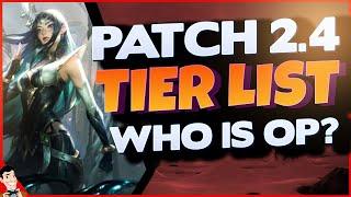 HIGH ELO TIER LIST for WILD RIFT Patch 2.4 - Full Tier List for all roles!
