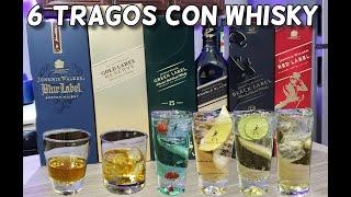 TRAGOS con las 6 ETIQUETAS de Johnnie Walker Más Famosas del Mundo | Recetas con Whisky #whisky