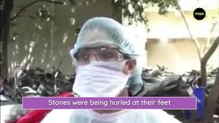 Doctors pelted with stones in Indore