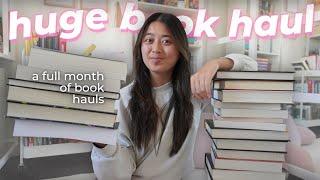 HUGE BOOK HAUL (a month's worth of book shopping )