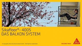 Sika Balkonsystem – Sikafloor®-4005