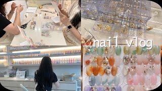 Nail vlog | 9월 이달의아트 만드는 네일샵 브이로그