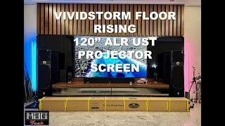 Vividstorm 120” S PRO P Electric Tension Floor Ultra Short Throw Projector Screen