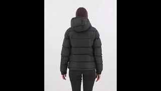 COLUMBIA Pike Lake II Padded Winter Jacket Hooded Shiny Black Women | TradeInn