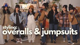 styling jumpsuits + overalls: outfit ideas for chilly weather!