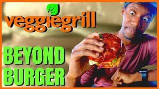 Roberto Blake Goes Vegan with the Beyond Meat Burger at Veggie Grill