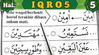 Tips Baca Iqro Sangat Mudah Dari Nol Huruf Hijaiyyah Alifbata| Iqro 5 Halaman 5 (٥)