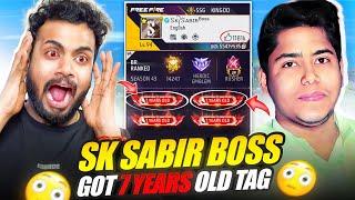 Sk Sabir Boss 7 Years old Id Prank On Baccha Youtuber Gone Wrong ️ - Garena Free Fire Max