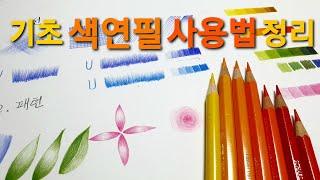 보태니컬아트 기초 색연필 사용법 정리,Basics