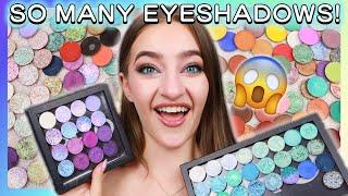 RE ORGANISING MY CRAZY MAKEUP COLLECTION (part 2 - single eyeshadows)