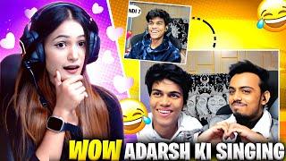 Woww !! Maza aagya @adarshuc Reaction On @AdarshSinghUC & @ItsKunal OMEGLE Funny videos