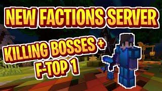 MCPE FACTIONS | EP-1 CrypticPE | Killing Bosses + F-Top 1!!