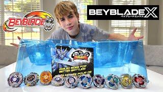 BEYBLADE METAL FIGHT (FUSION) vs. BEYBLADE X in the INFINITY NADO Stadium - These Battles are SICK!