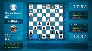 Анализ шахматной партии: Михаил Окулов - Юр12, 0-1 (по ChessFriends.com)
