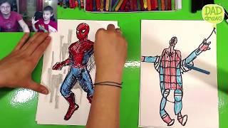 How to draw a Spider-Man