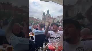 West Ham Fans Sing New Coufal Chant In Prague