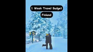 Finland 1 Week Travel Budget Shorts| Plan Your Northern Lights Trip | #travel #shortsvideo #budget