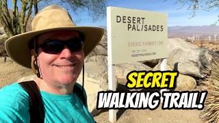 Walking tour of DESERT PALISADES luxury home hillside neighborhood in Palm Springs CA