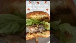 Rating Trader Joe’s Shrimp Burger #shorts #traderjoes #shrimprecipe