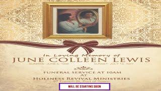 In Loving Memory Of June Colleen Lewis