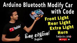 Arduino Bluetooth car Sinhala | How To Make Bluetooth RC Car with code | Arduino bluetooth car L298N