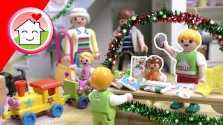 Playmobil Familie Hauser - Weihnachtsmarkt im Wohnzimmer - Adventsgeschichten mit Anna und Lena