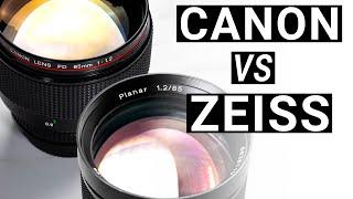 The Fastest Vintage 85mm Lenses Ever Made | Canon FD vs Contax Zeiss