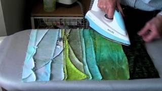 Landscape Quilts Piece by Piece - Piecing fabrics - When to Iron!