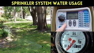 Measuring Sprinkler Water Use