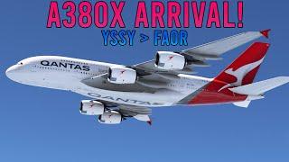  QANTAS A380X LONG HAUL ARRIVAL! ️ YSSY  FAOR ️ iniBuilds LOWI after! 