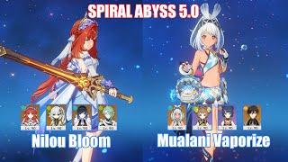 C0 Nilou Bloom & C0 Mualani Vaporize | Spiral Abyss 5.0 | Genshin Impact