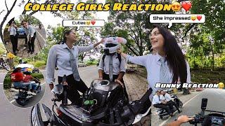 Taking My Kwasaki z900 to College ️ | Bunny Helmet | Public Reaction on Superbike