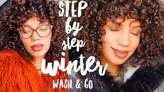 WINTER WASH AND GO ROUTINE | FINE/LOW DENSITY CURLY HAIR