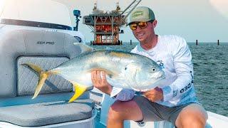 Jack Fish Feeding Frenzy - Mobile Bay Landed Fishing EP10