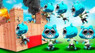 Can GUMBALL JOY break into my FORT?! (Gmod Sandbox)