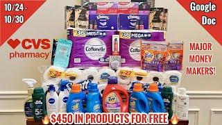 CVS Free & Cheap Coupon Deals & Haul | 10/24 - 10/30 | MAJOR MONEY MAKERS -  $450 FOR FREE 