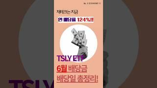 25년 6월 TSLY 배당일, 배당락일, 배당금 정보 총정리!