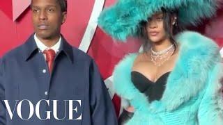 Rihanna, A$AP Rocky and Her Giant Hat Rule the Fashion Awards