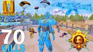 70Kills! MY BEST LIVIK GAMEPLAY in NEW MODE with GLACIER X-Suit Pubg Mobile